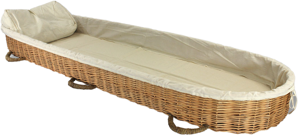 natural willow carrier for green burial