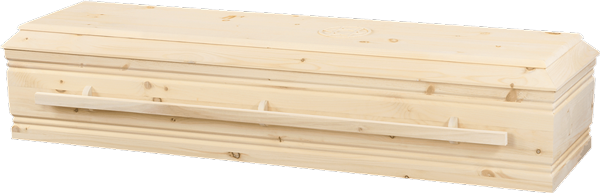 Kidron unfinished pine casket for green burial