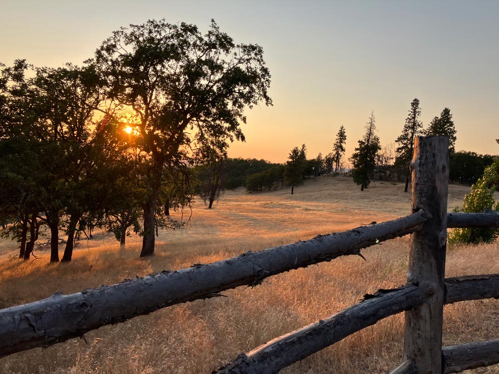 Grand Meadow during summer sunset