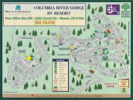 Map from previous development as an RV park