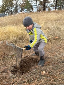 Enthusiastic tree planting