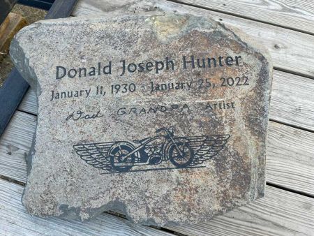 natural stone headstone engraved memorial